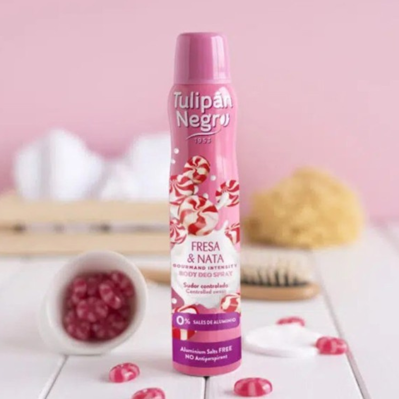 TULIPAN NEGRO® DEODORANTE SPRAY 200ML "FRESA E NATA"