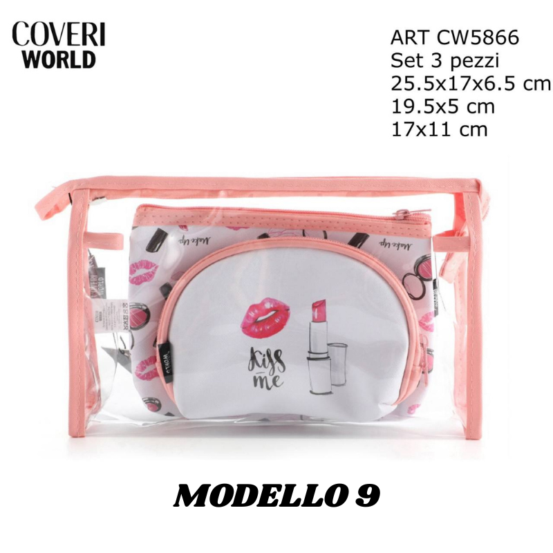 COVERI WORLD® BEAUTY SET 3 PEZZI "10 MODELLI"