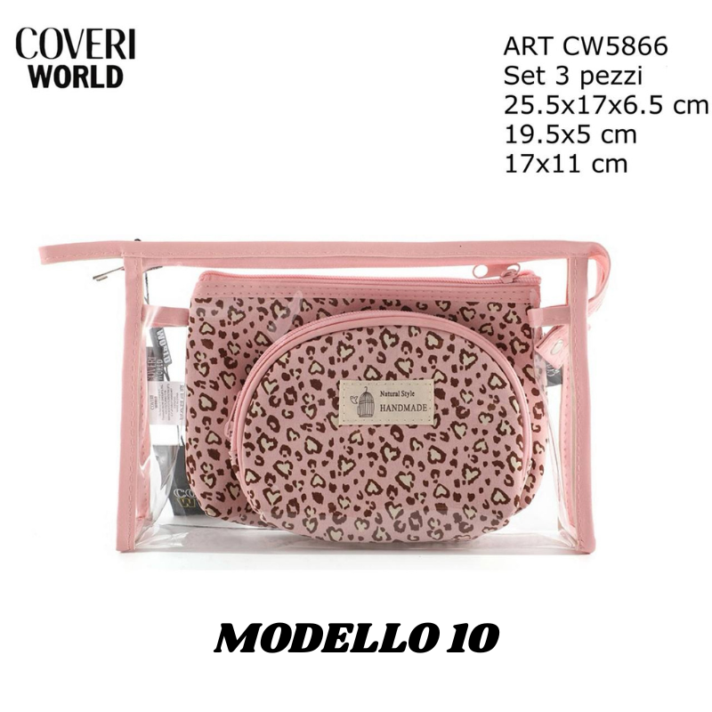COVERI WORLD® BEAUTY SET 3 PEZZI "10 MODELLI"
