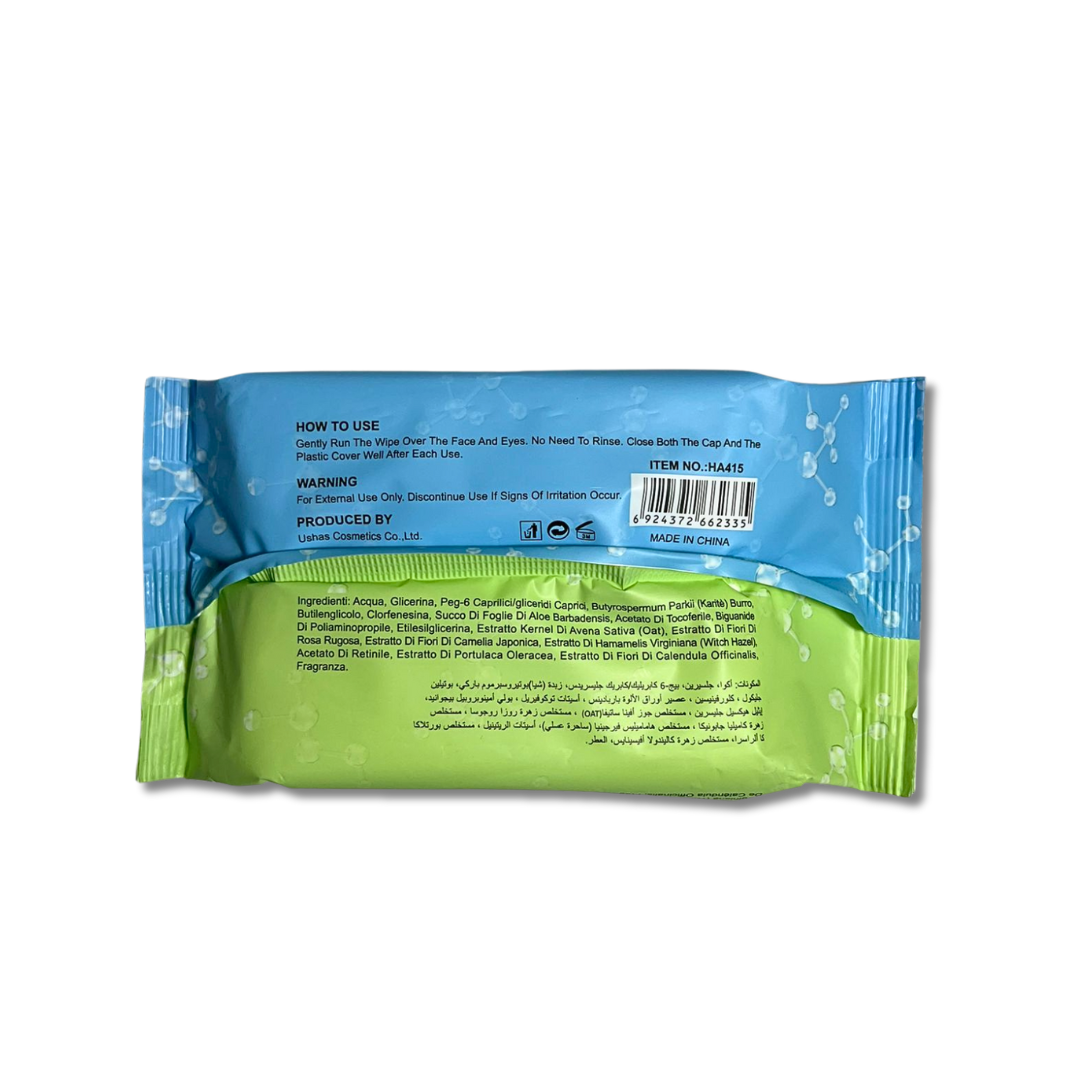 USHAS® SALVIETTE STRUCCANTI ACIDO JALURONICO 30PZ