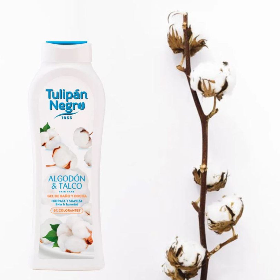 TULIPAN NEGRO® BAGNOSCHIUMA 650ML "ALGODON E TALCO"