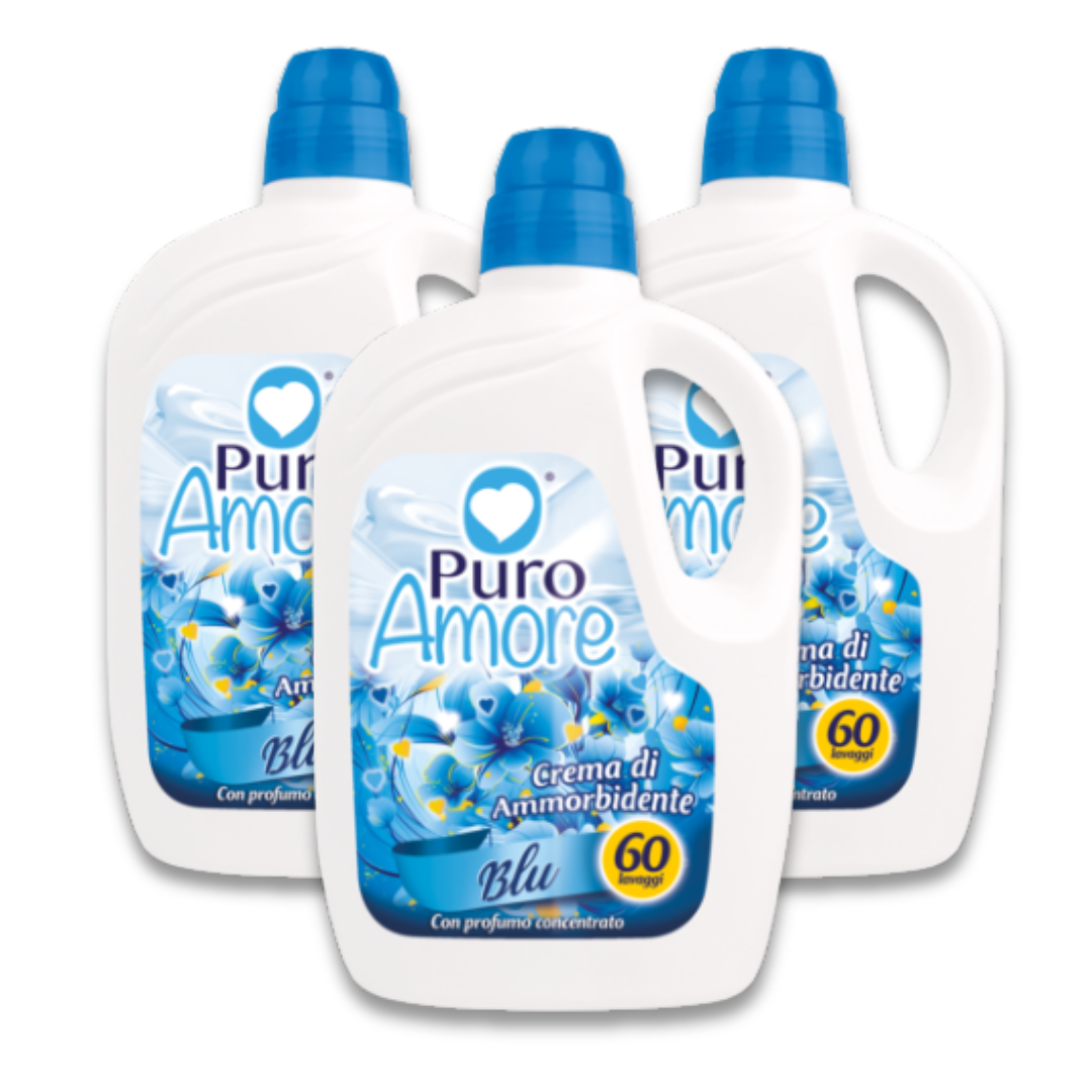 PURO AMORE® CREMA DI AMMORBIDENTE 60 LAVAGGI "BLU" EXTRA PROFUMO