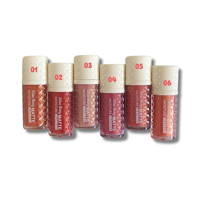 MISSBETTY® LIP GLOSS MATTE "MAGNETIC" 6 TONALITA'