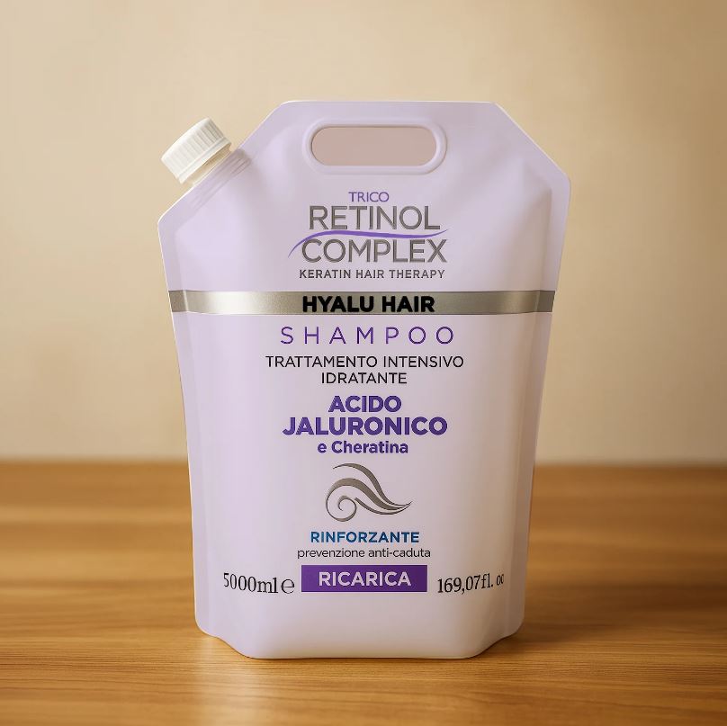 RETINOL COMPLEX® SHAMPOO TRATTAMENTO INTENSIVO ACIDO JALURONICO E CHERATINA 5L
