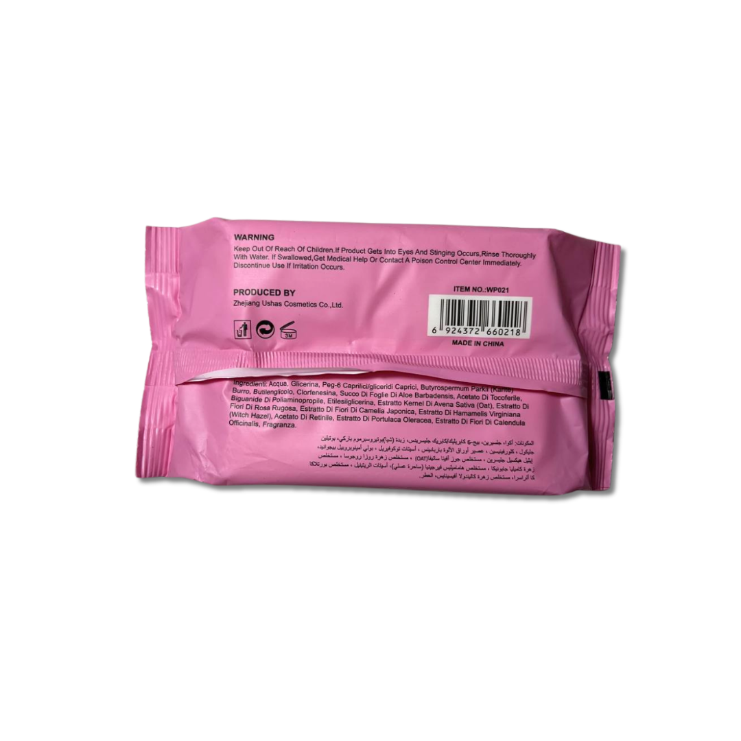 USHAS® SALVIETTE STRUCCANTI ROSE 30PZ