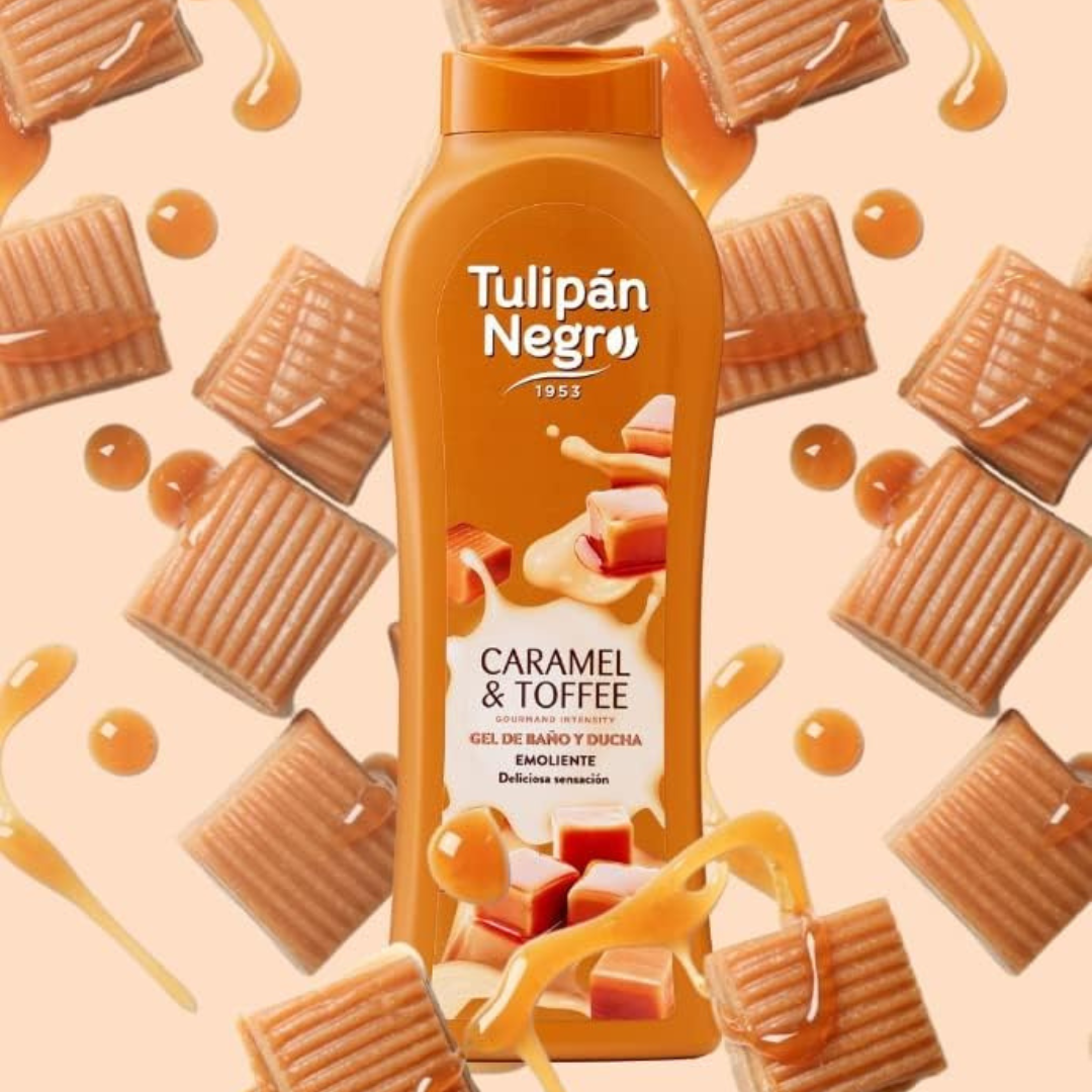 TULIPAN NEGRO® BAGNOSCHIUMA 650ML "CARAMEL & TOFFEE"