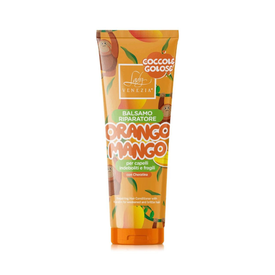 LADY VENEZIA® BALSAMO RIPARATORE ORANGOMANGO PER CAPELLI INDEBOLITI E FRAGILI CON CHERATINA
