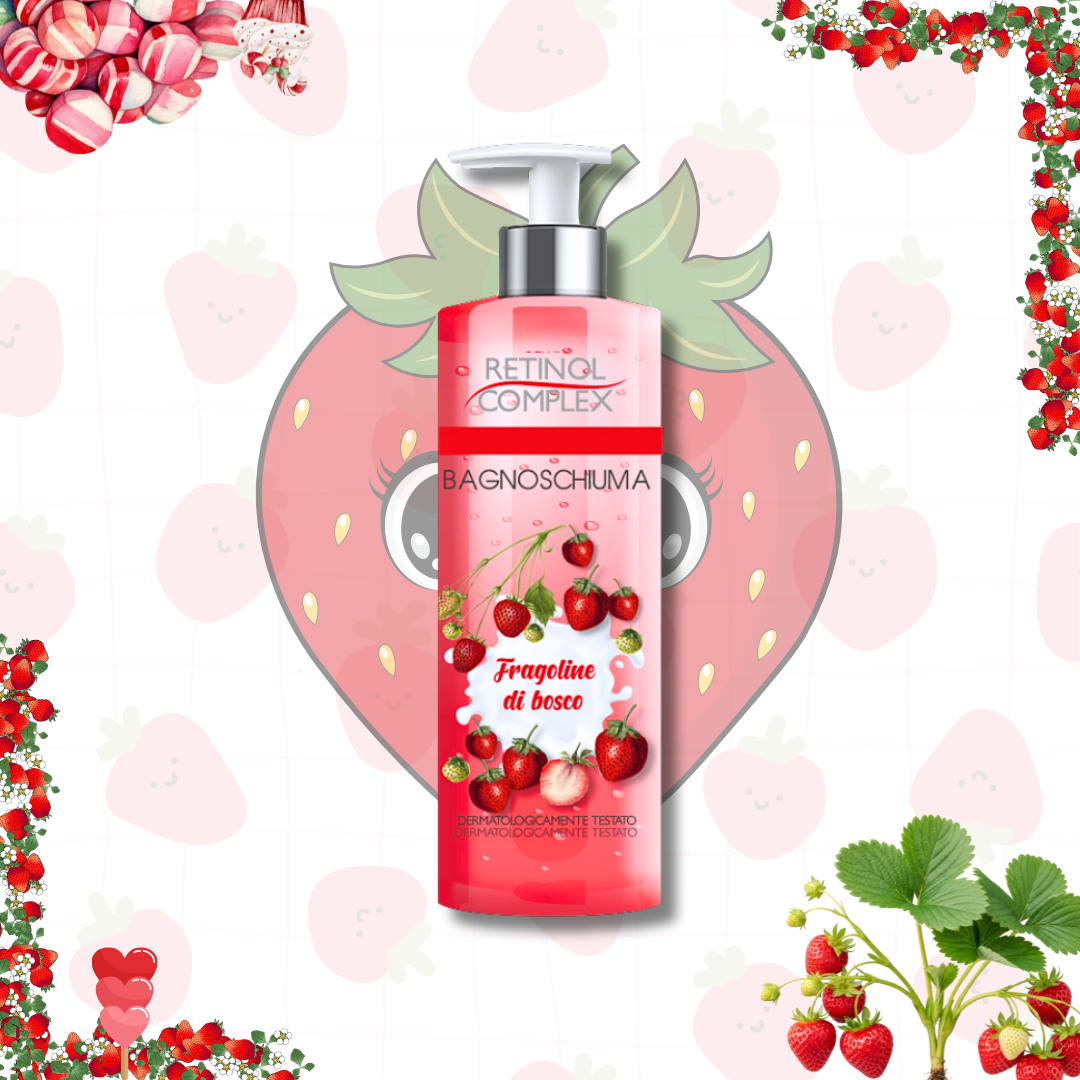 IF® BOX "FRAGOLA" PROFUMO - BAGNOSCHIUMA - ACQUA CORPO - PROFUMATORE AMBIENTE - DEODORANTE SPRAY