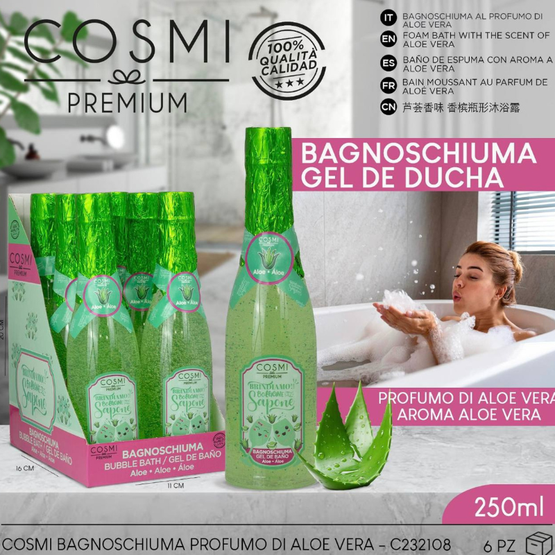 COSMI PREMIUM® BAGNOSCHIUMA 250ML "ALOE VERA"