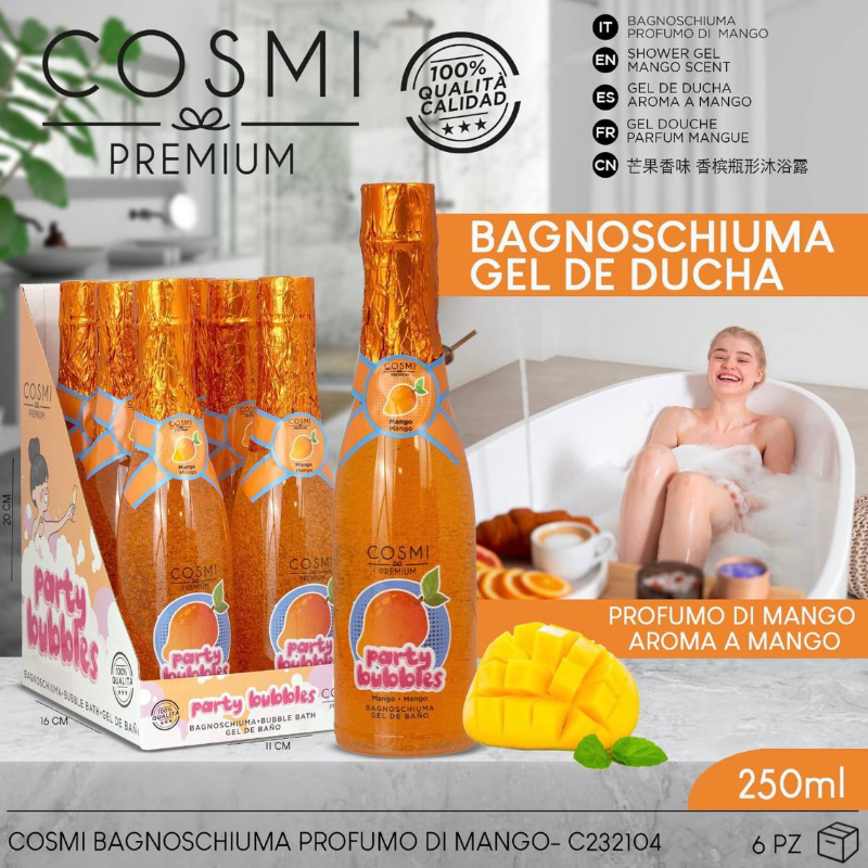 COSMI PREMIUM® BAGNOSCHIUMA 250ML "MANGO"