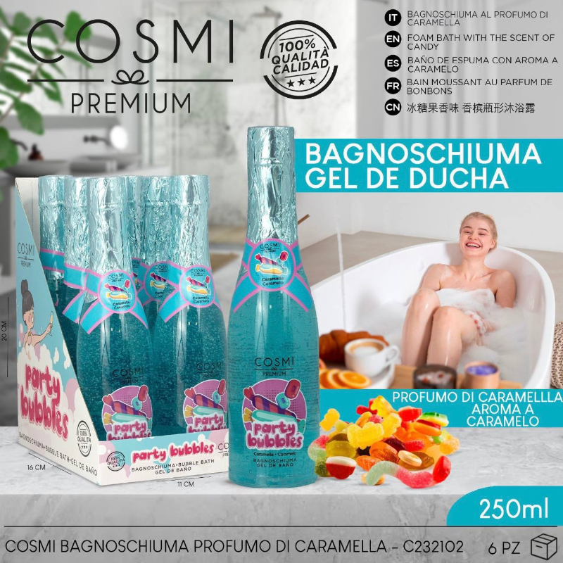 COSMI PREMIUM® BAGNOSCHIUMA 250ML "CARAMELLA"