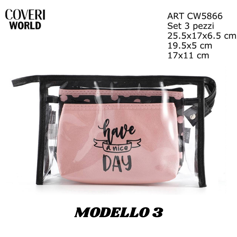 COVERI WORLD® BEAUTY SET 3 PEZZI "10 MODELLI"