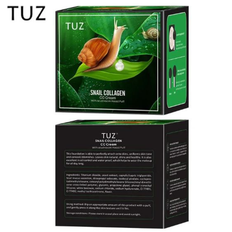 TUZ® CREMA VISO FONDOTINTA "BAVA DI LUMACA" CC CREAM 0214