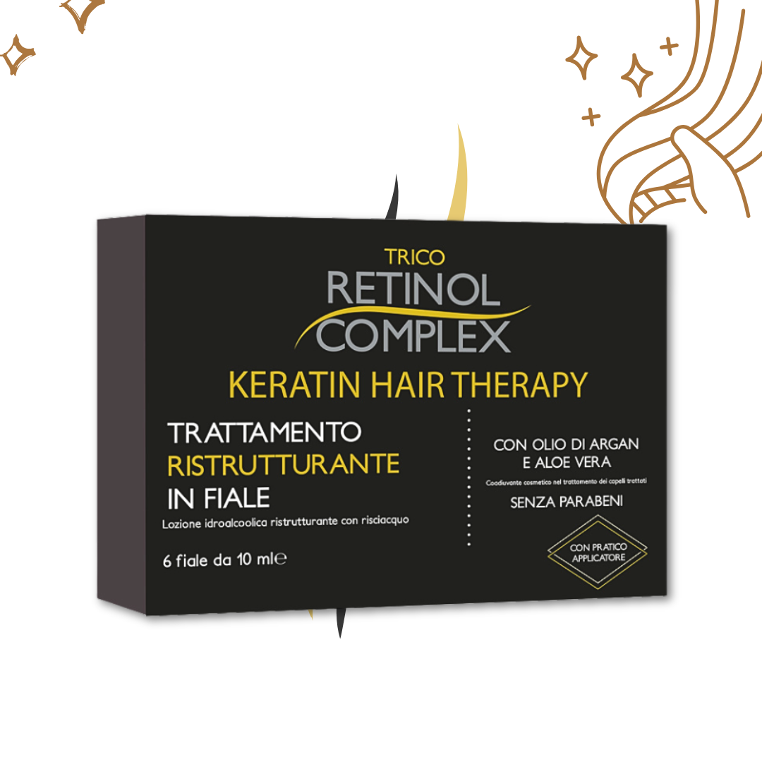 RETINOL COMPLEX KIT CURA CAPELLI "RISTRUTTURANTE E ANTICADUTA" CON "5 PRODOTTI"