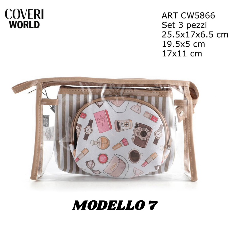 COVERI WORLD® BEAUTY SET 3 PEZZI "10 MODELLI"