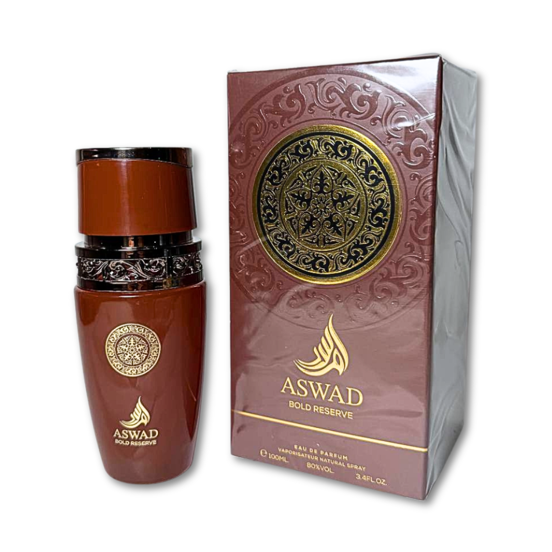 AFAQ® "ASWAD BOLD RESERVE" PROFUMO UOMO ARABO 100ML