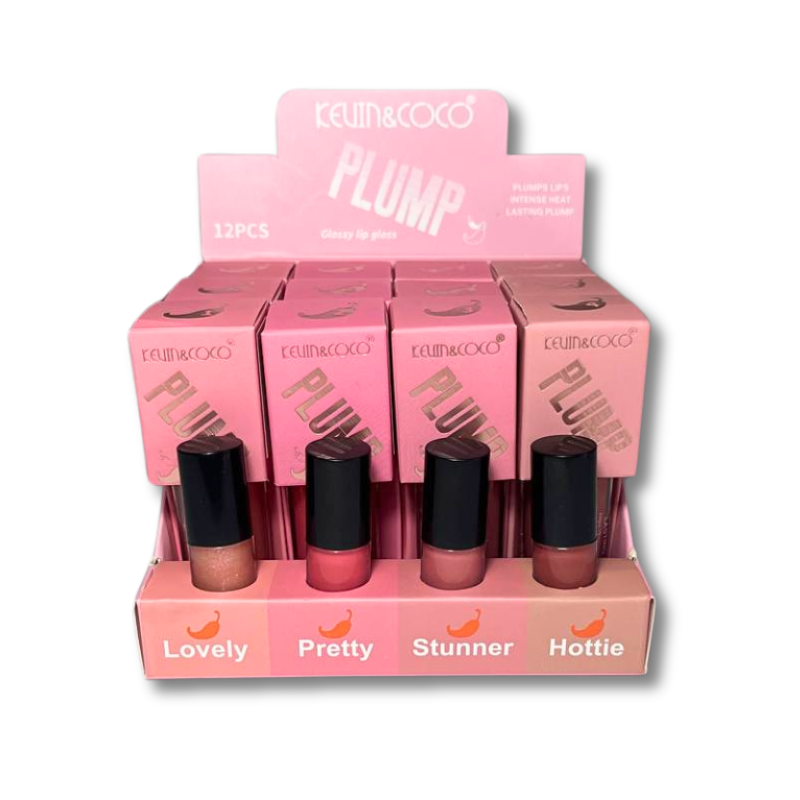 KEVIN&COCO® LIP GLOSSY "PLUMP" 4 TONALITA'
