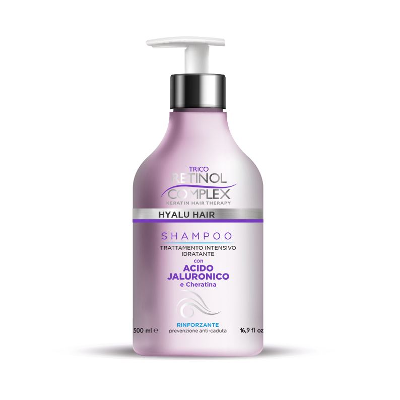 SHAMPOO CON ACIDO JALURONICO E CHERATINA 500ml