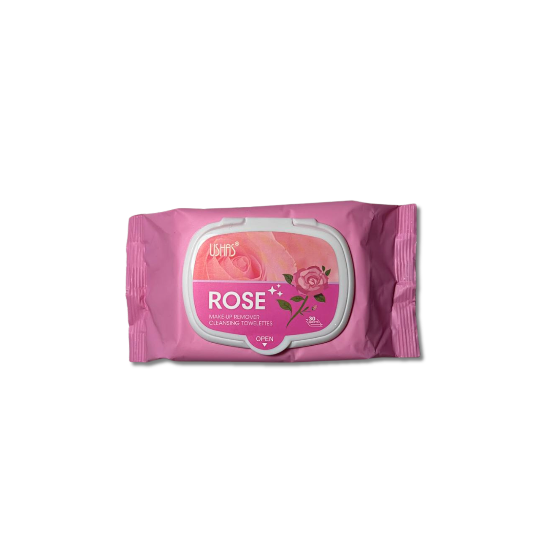 USHAS® SALVIETTE STRUCCANTI ROSE 30PZ