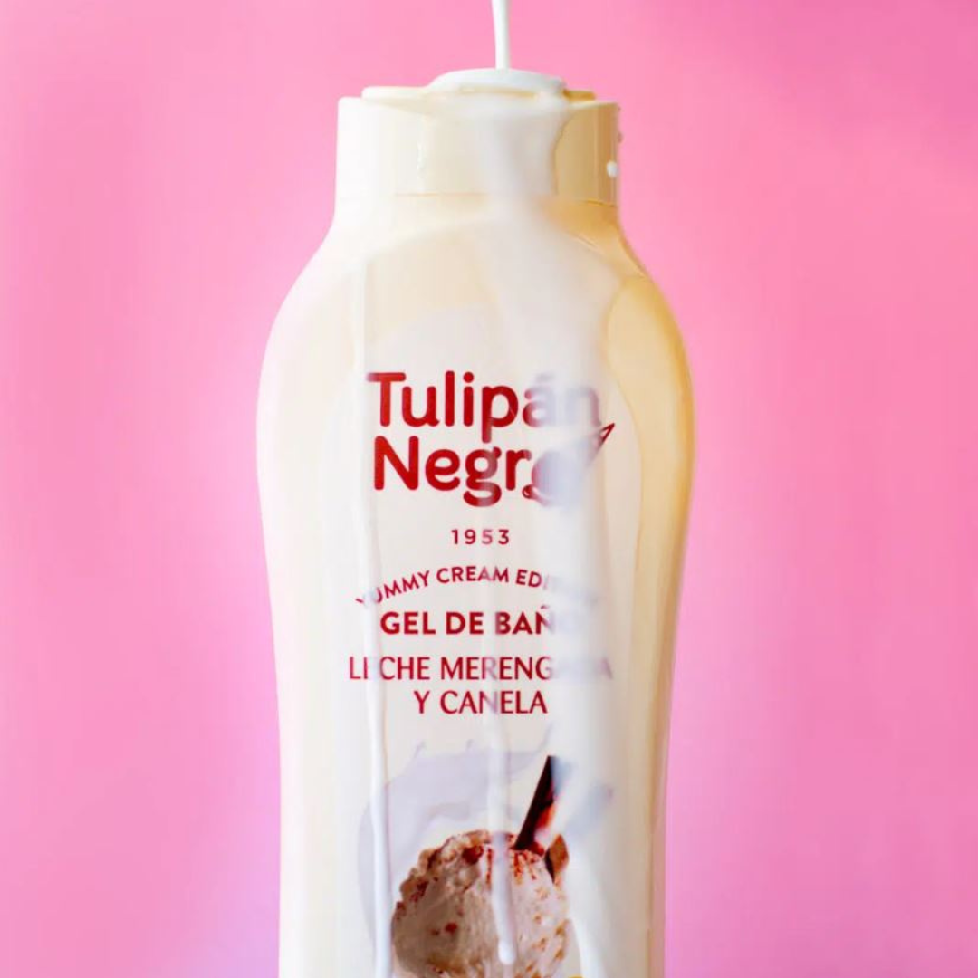 TULIPAN NEGRO® BAGNOSCHIUMA 650ML "LECHE MERENGADA Y CANELA"