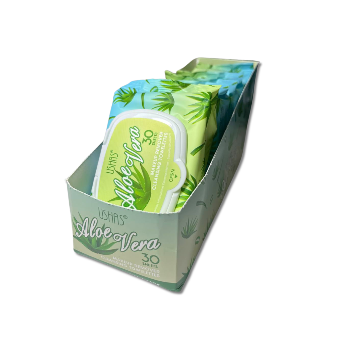 USHAS® SALVIETTE STRUCCANTI ALOE VERA 30PZ