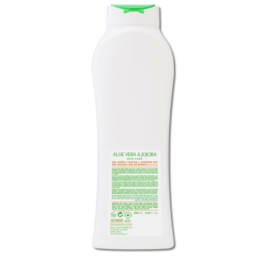 TULIPAN NEGRO® BAGNOSCHIUMA 650ML "ALOE VERA & JOJOBA"