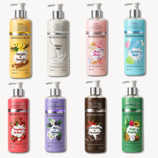 RETINOL COMPLEX BAGNOSCHIUMI 500ML 10 FRAGRANZE