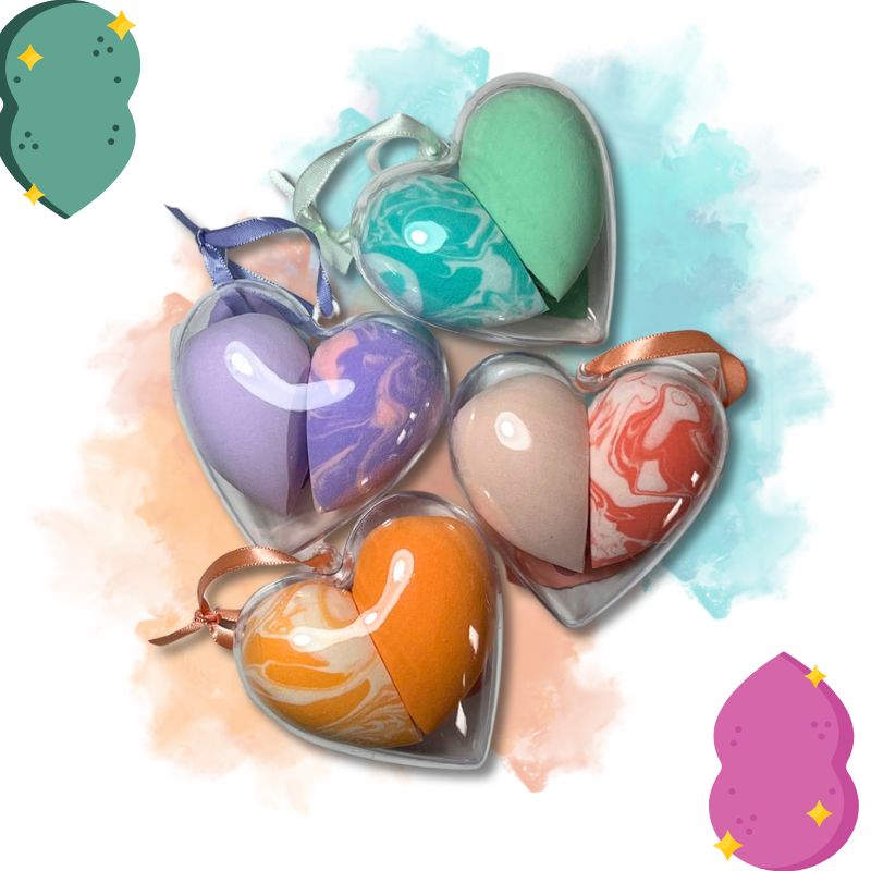 WYNIE® BEAUTY BLENDER "CUORE" 4 COLORI