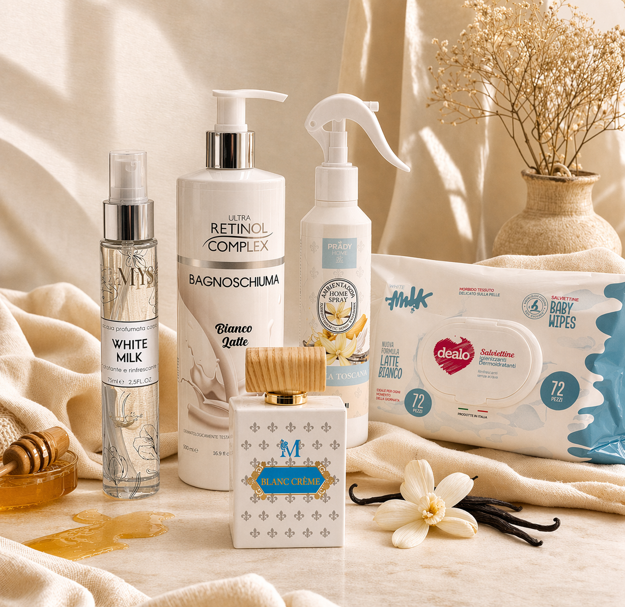 IF® BOX PROFUMATA "BIANCO LATTE" ESPERIENZA COMPLETA CORPO & CASA "
