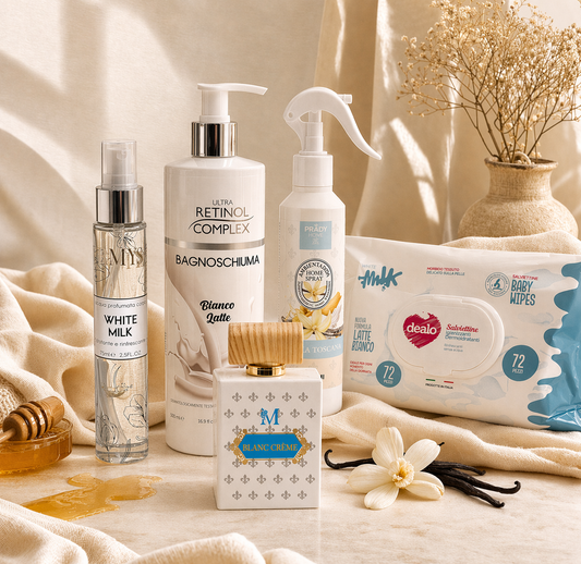 IF® BOX PROFUMATA "BIANCO LATTE" ESPERIENZA COMPLETA CORPO & CASA "