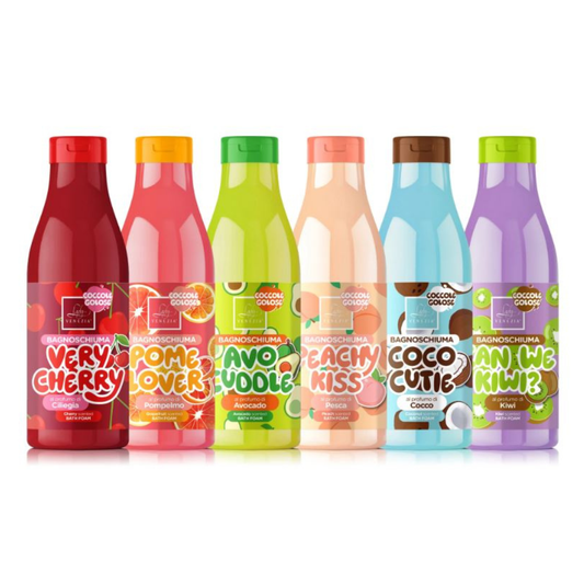 LADY VENEZIA® BAGNOSCHIUMA FRUTTATI "COCCOLE GOLOSE" 6 FRAGRANZE 500ML