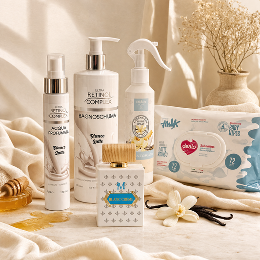 IF® BOX PROFUMATA "BIANCO LATTE" ESPERIENZA COMPLETA CORPO & CASA "
