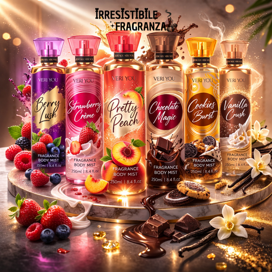 VERI YOU® ACQUA CORPO PROFUMATA GOURMAND 250ML "12 FRAGRANZE"