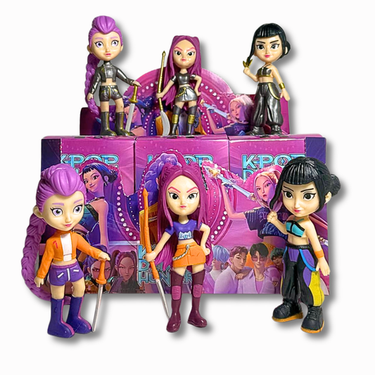 KPOP HUNTERS DUPE - ACTION FIGURES - 6 PERSONAGGI COLLEZIONABILI
