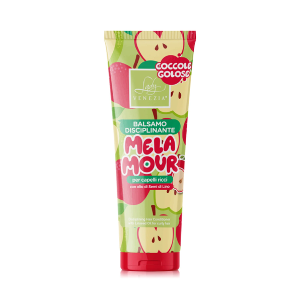 LADY VENEZIA® BALSAMO DISCIPLINANTE MELAMOUR PER CAPELLI RICCI CON OLIO DI SEMI DI LINO 250ML