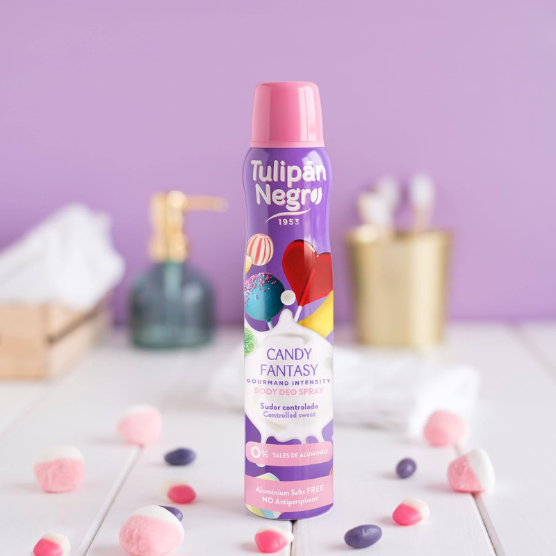 TULIPAN NEGRO® DEODORANTE SPRAY 200ML "CANDY FANTASY"