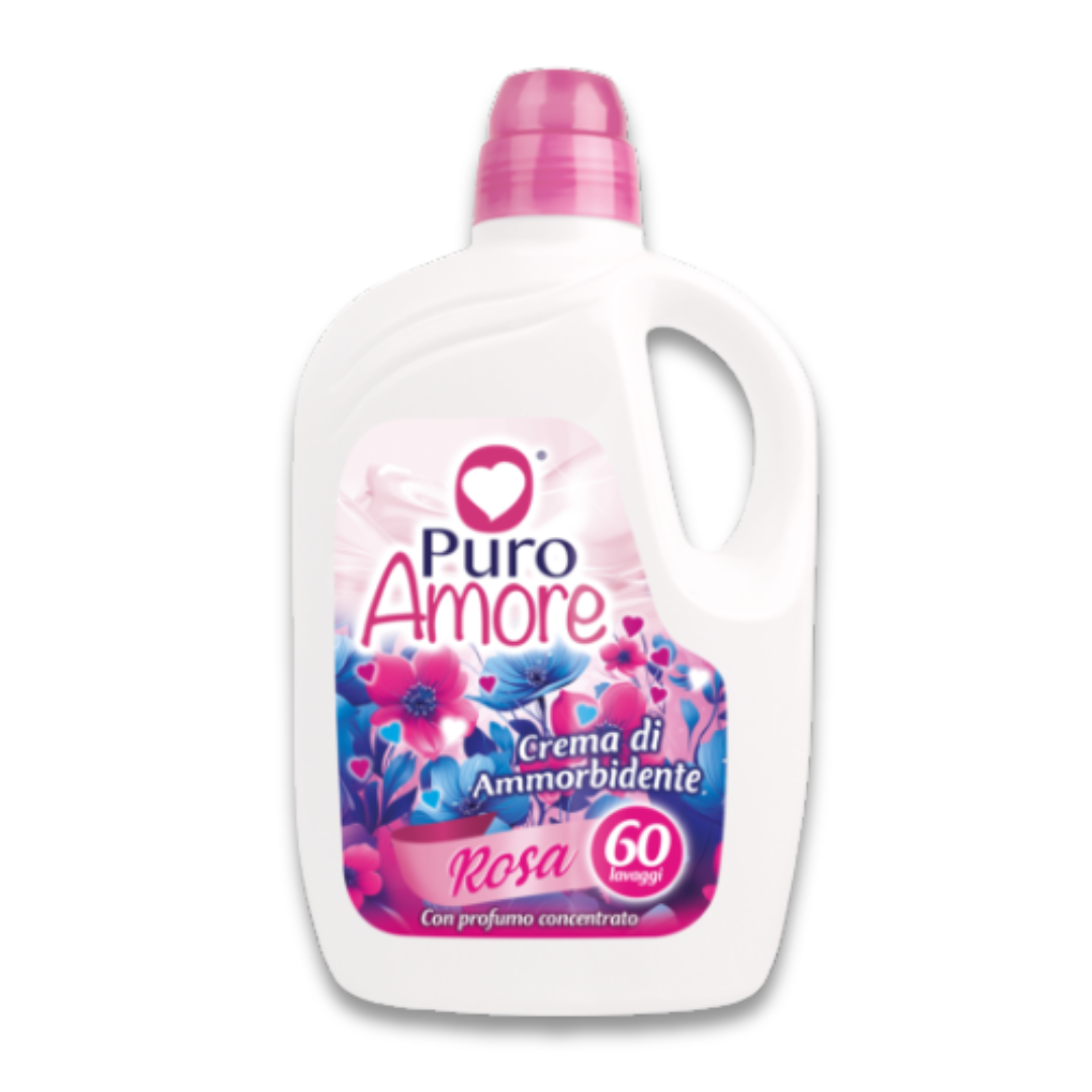 PURO AMORE® CREMA DI AMMORBIDENTE 60 LAVAGGI "ROSA" EXTRA PROFUMO