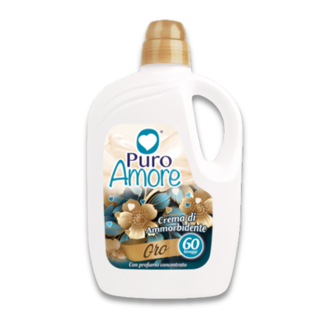 PURO AMORE® CREMA DI AMMORBIDENTE 60 LAVAGGI "ORO" EXTRA PROFUMO