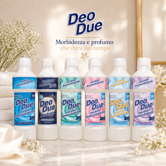DEO DUE® AMMORBIDENTE PREMIUM "6 ESSENZE" 1 LT 50 LAVAGGI