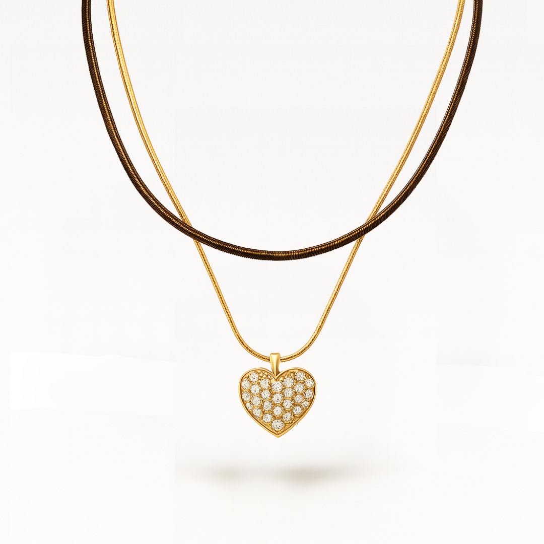 COLLANA DOUBLE HEART