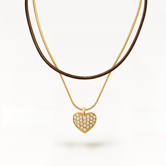 COLLANA DOUBLE HEART