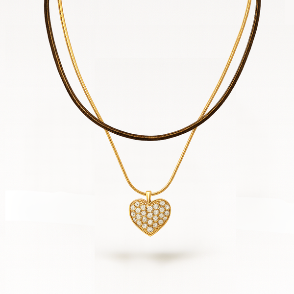 COLLANA DOUBLE HEART