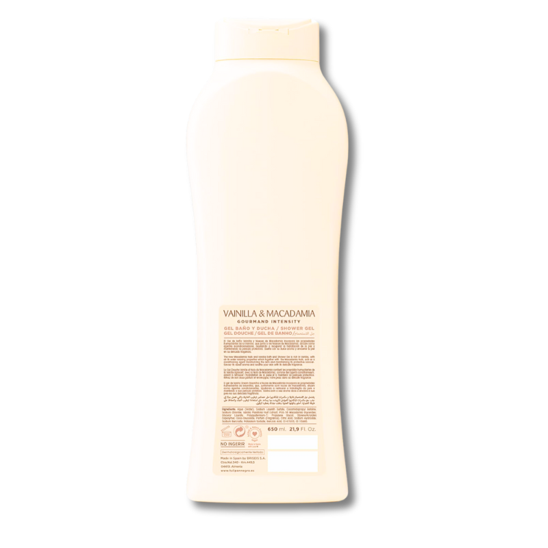 TULIPAN NEGRO® BAGNOSCHIUMA 650ML "VAINILLA & MACADAMIA"