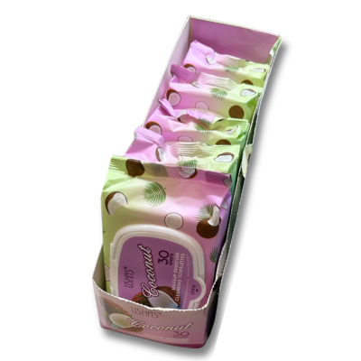 USHAS® SALVIETTE STRUCCANTI COCCO 30PZ