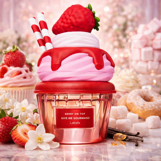 LATTAFA® ORIGINALE "GIVE ME GOURMAND BERRY ON TOP" PROFUMO UNISEX ARABO 100ML