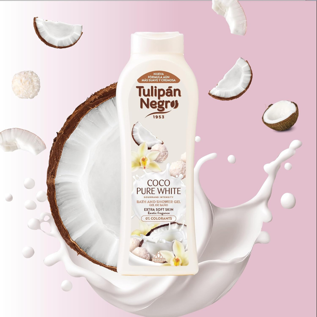 TULIPAN NEGRO® BAGNOSCHIUMA 650ML "COCO PURE WHITE"