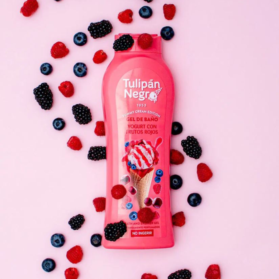 TULIPAN NEGRO® BAGNOSCHIUMA 650ML "YOGURT CON FRUTOS ROJOS"