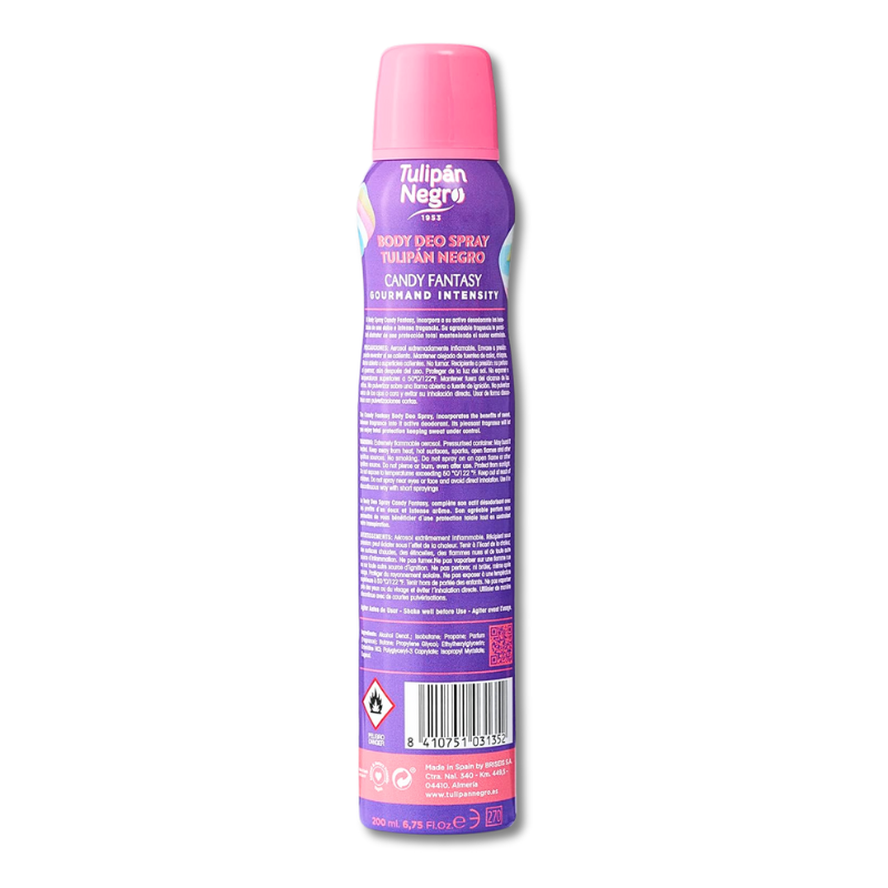 TULIPAN NEGRO® DEODORANTE SPRAY 200ML "CANDY FANTASY"