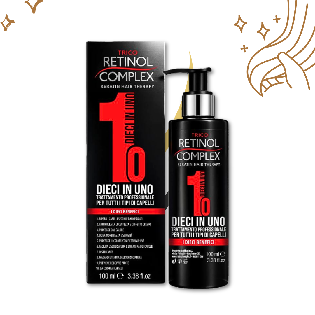RETINOL COMPLEX KIT CURA CAPELLI "RISTRUTTURANTE E ANTICADUTA" CON "5 PRODOTTI"