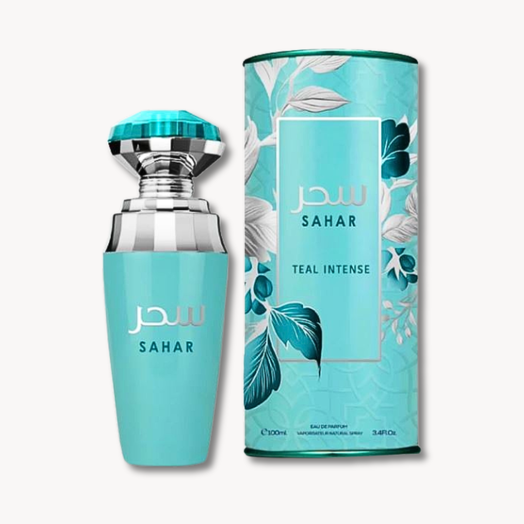 AFAQ® "SAHAR TEAL INTESE/DEW BLUSH" PROFUMO DONNA ARABO 100ML